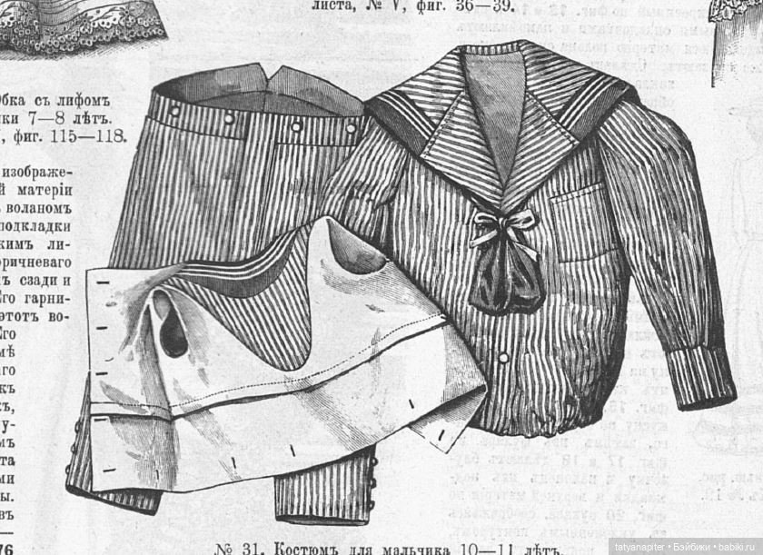 Детская мода 1899-1906 из журналов "Модный курьер" и "Вестник моды" ч2
