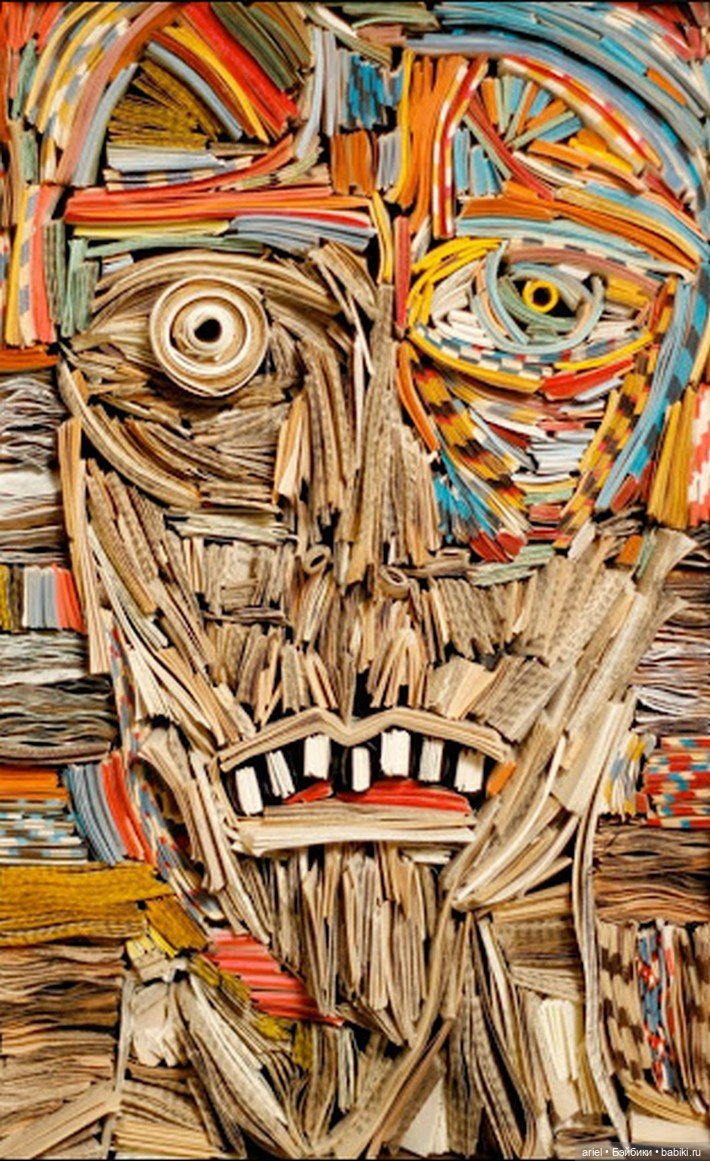 Скульптуры из газет от Nick Georgiou