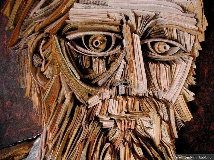 Скульптуры из газет от Nick Georgiou (фото 4)