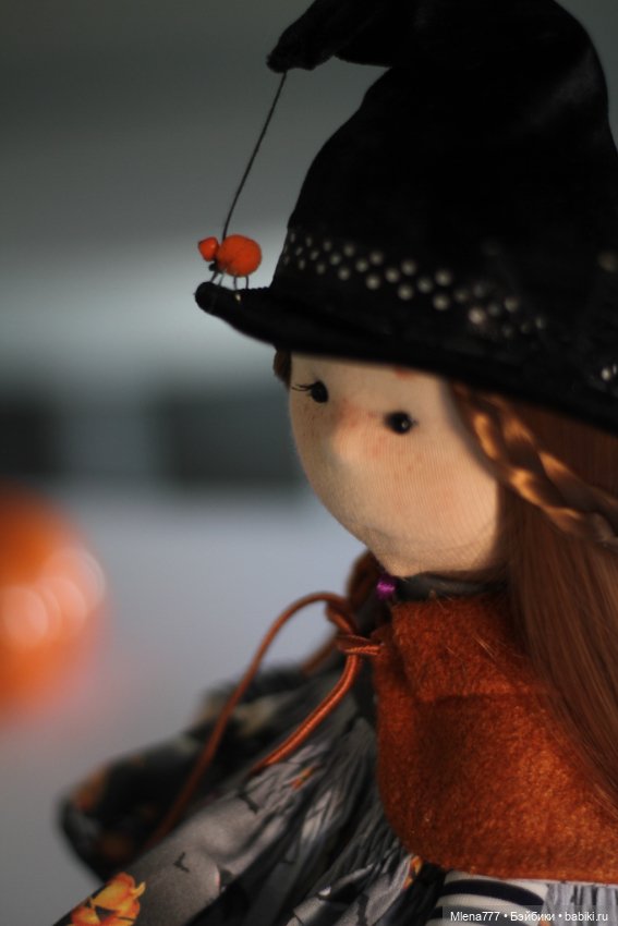 Ведьмочка текстильная кукла (фото 4)