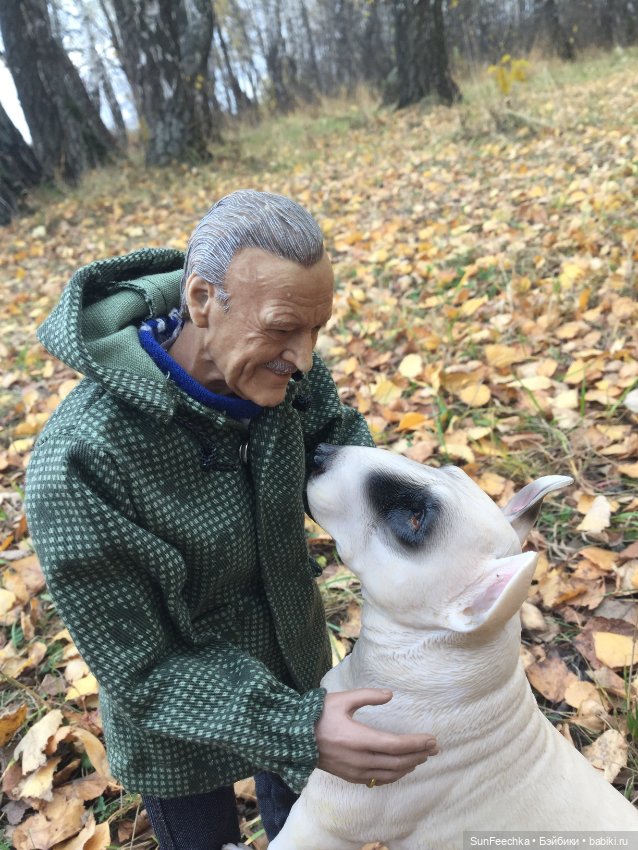 Матвей Сергеевич на прогулке с Сенсеем (фото 3)