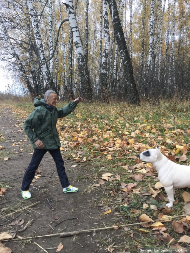 Матвей Сергеевич на прогулке с Сенсеем (фото 7)