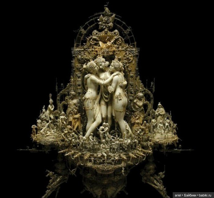 Крис Кукси скульптура и гротеск