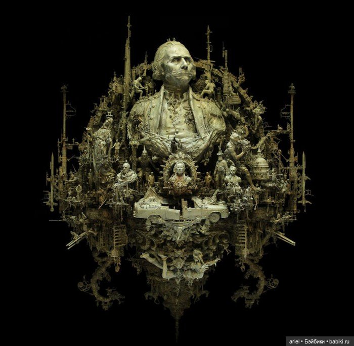 Крис Кукси скульптура и гротеск