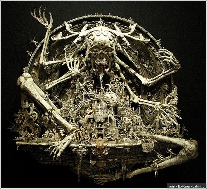 Крис Кукси скульптура и гротеск