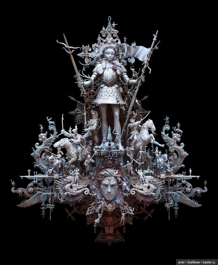 Крис Кукси скульптура и гротеск