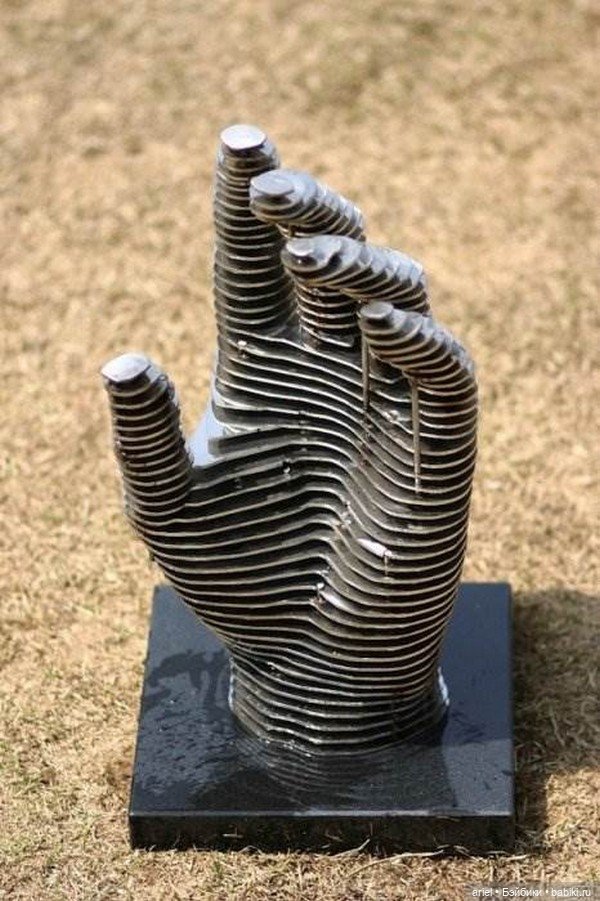 Скульптуры из металла от Chan Girl Park (фото 2)