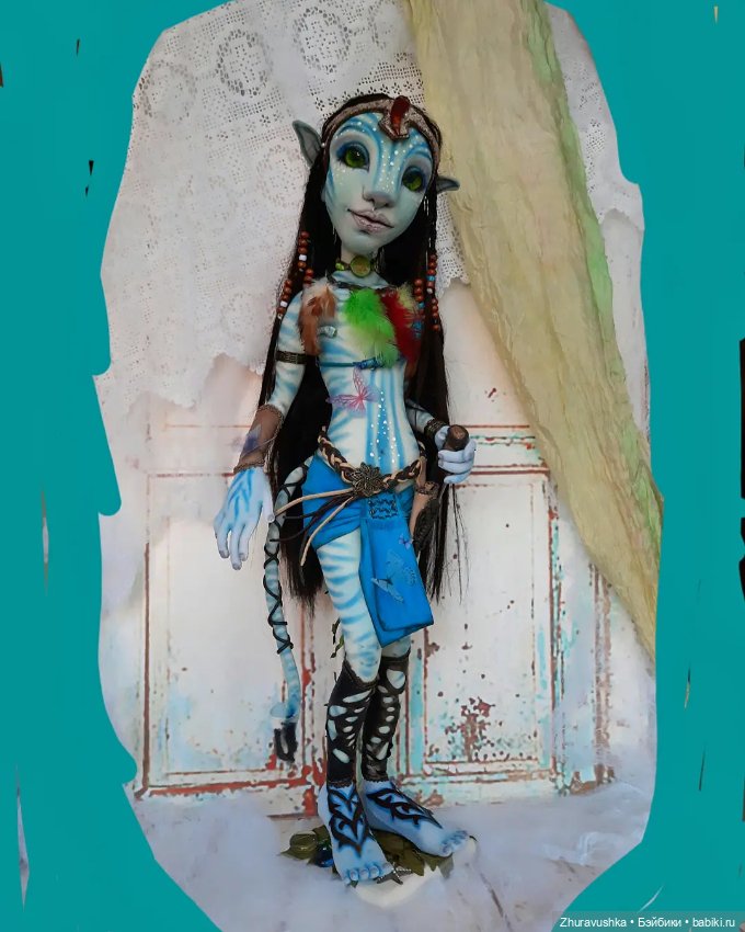 Аватарка. Текстильная авторская интерьерная кукла (фото 2)
