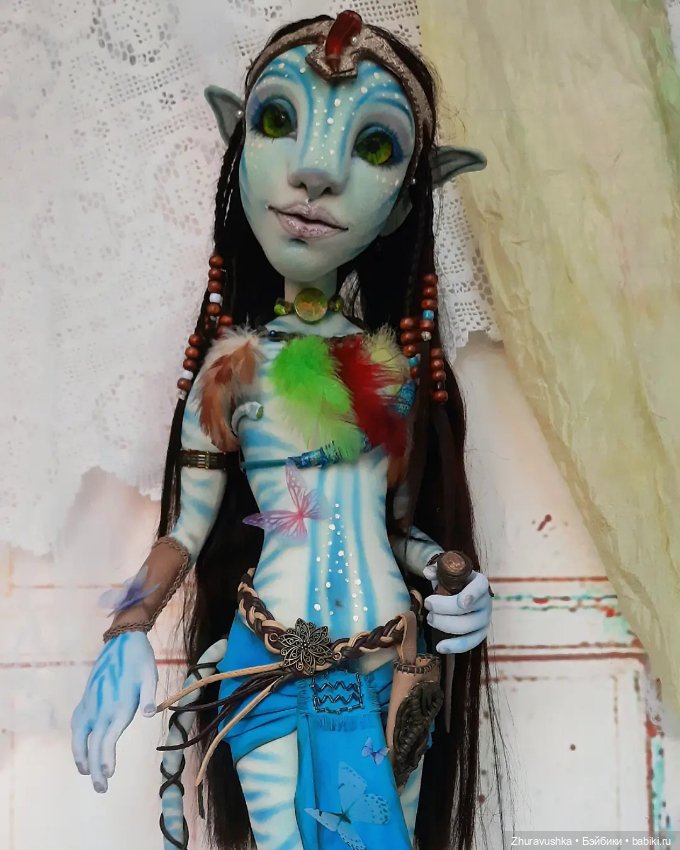 Аватарка. Текстильная авторская интерьерная кукла (фото 5)