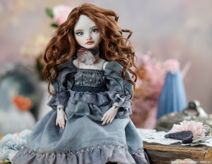 Кукла фарфоровая шарнирная Агата (фото 6)