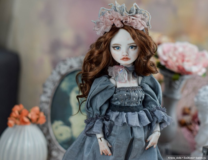 Кукла фарфоровая шарнирная Агата (фото 2)