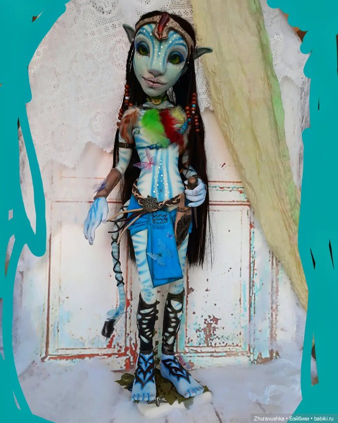 Аватарка. Текстильная авторская интерьерная кукла (фото 3)