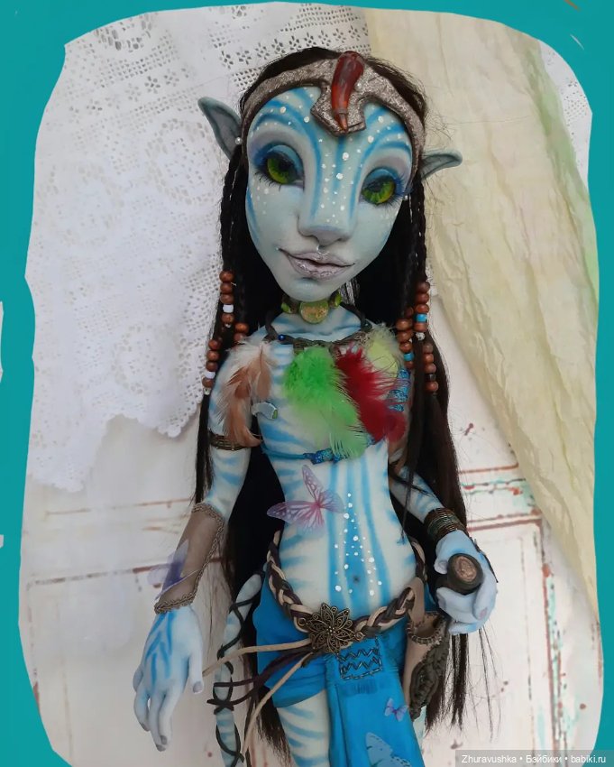 Аватарка. Текстильная авторская интерьерная кукла (фото 4)