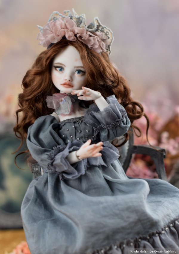Кукла фарфоровая шарнирная Агата (фото 4)