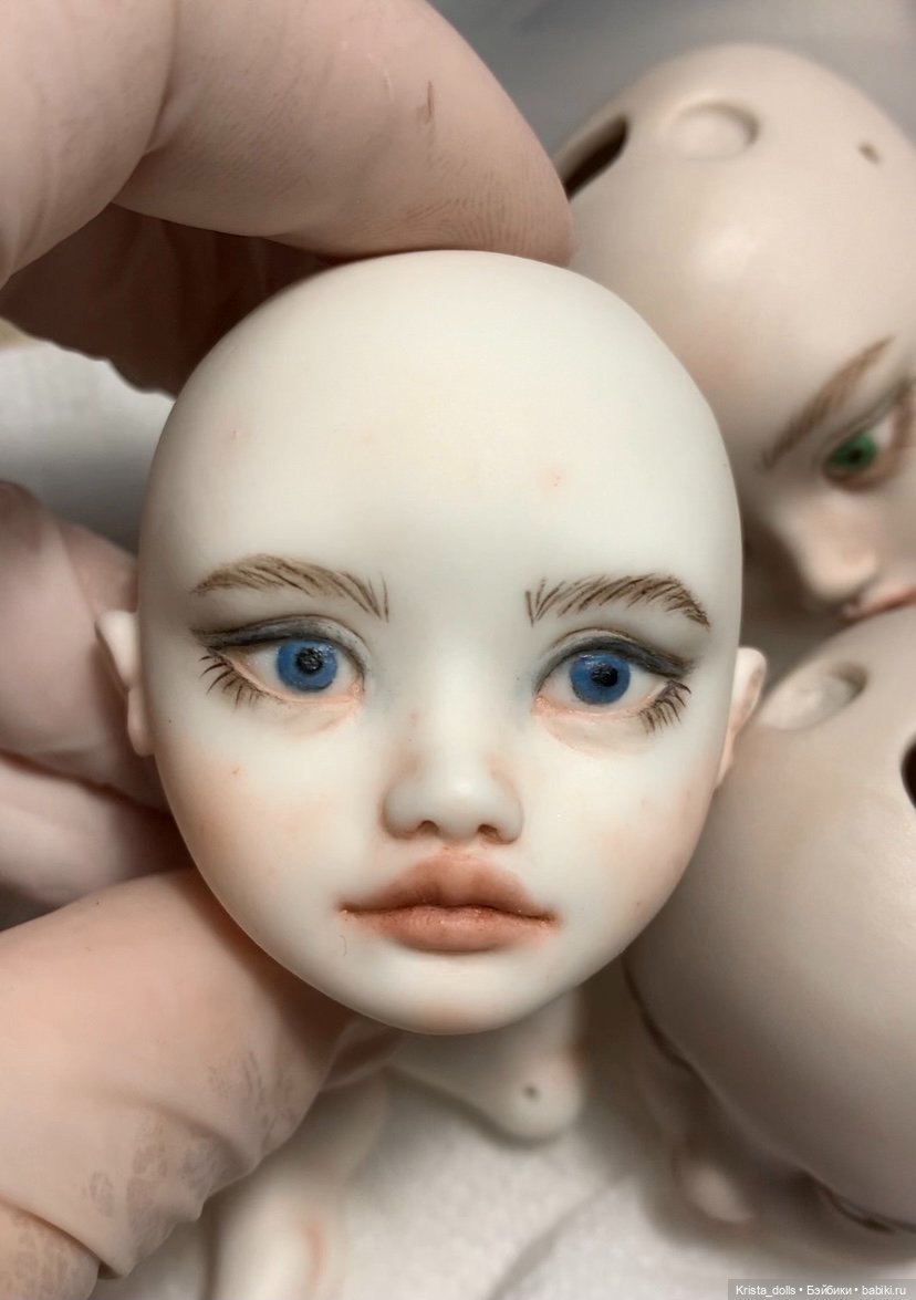 Много ли времени уходит на создание шарнирной куклы из фарфора (фото 5)