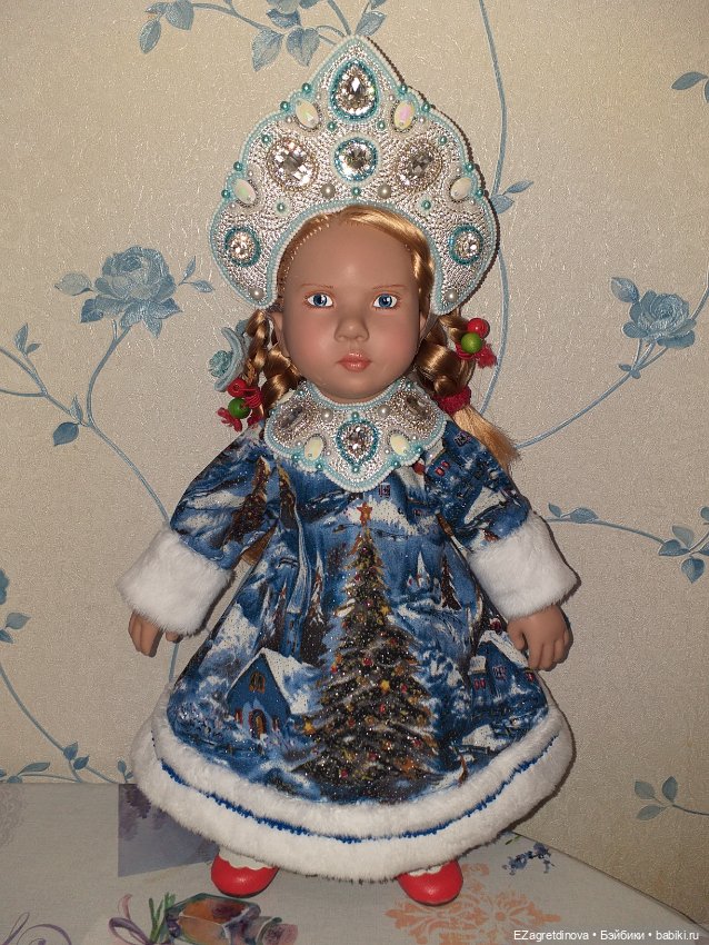 Кокошник и оплечье для кукол Zwergnase 34 см (фото 2)