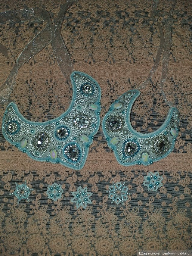 Кокошник и оплечье для кукол Zwergnase 34 см