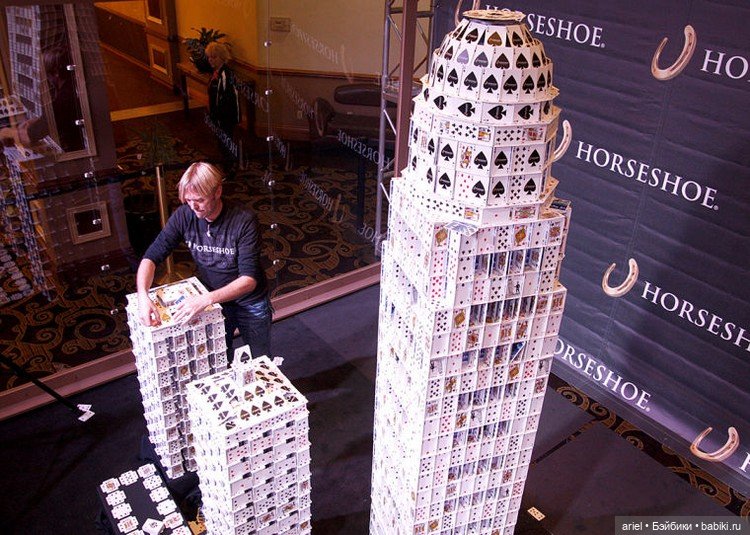 Брайан Берг скульптура из карт (фото 6)