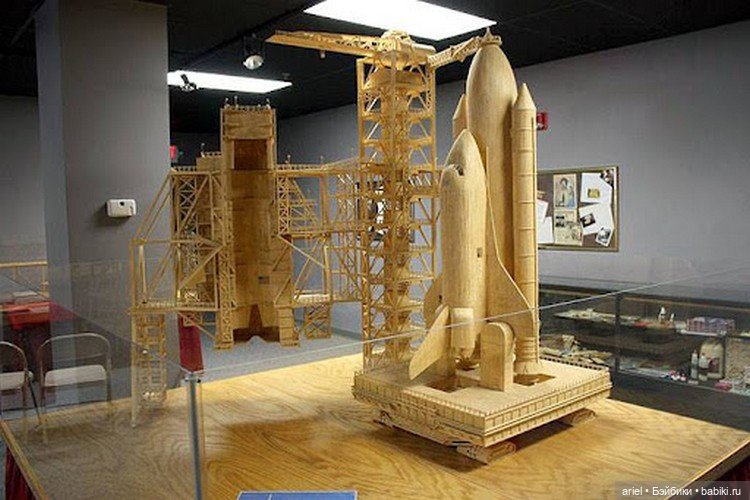 Скульптуры из спичек Патрик Актон (фото 7)