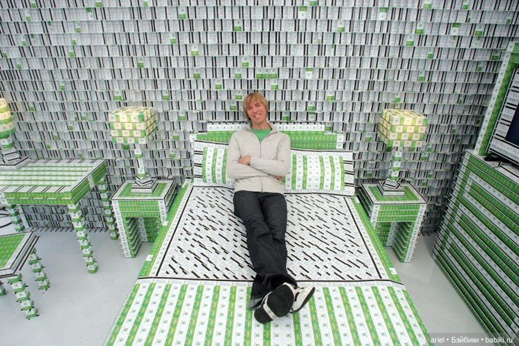 Брайан Берг скульптура из карт (фото 2)