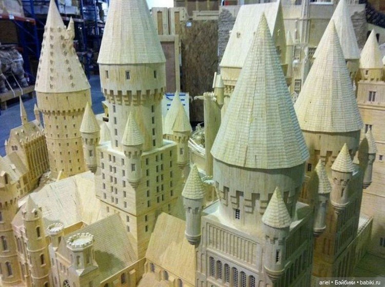 Скульптуры из спичек Патрик Актон