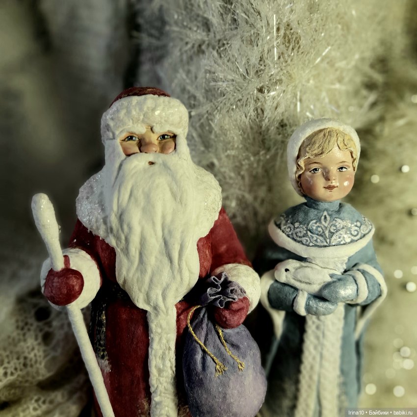 Новые ватные игрушки — Ватные игрушки на елку: ретро