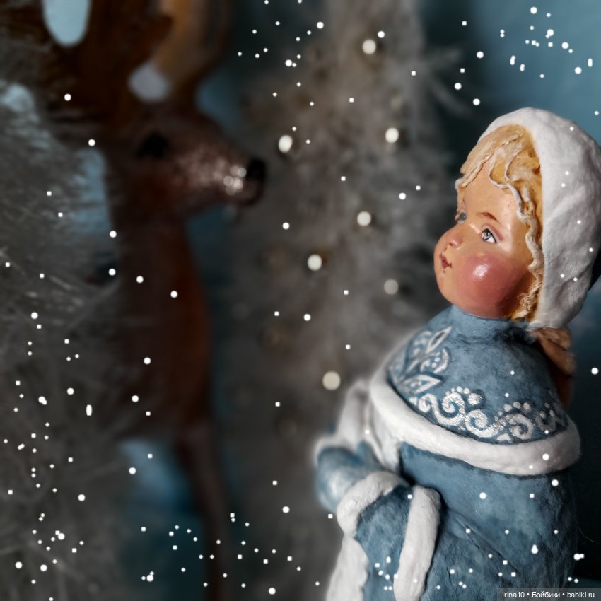 Новые ватные игрушки — Ватные игрушки на елку: ретро (фото 10)