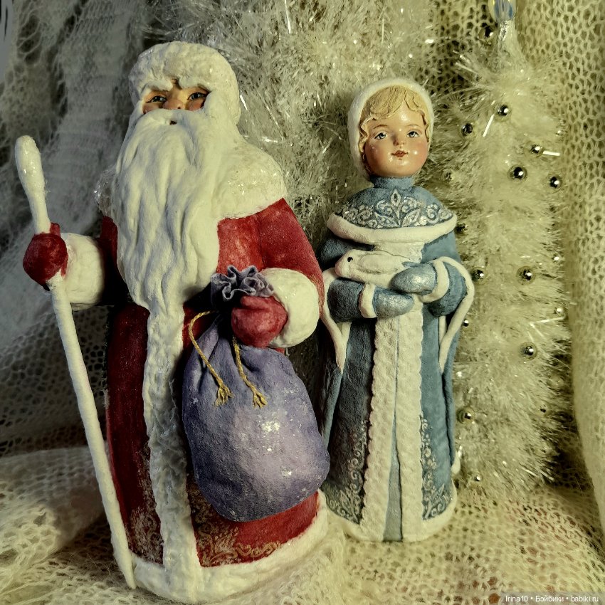 Новые ватные игрушки — Ватные игрушки на елку: ретро