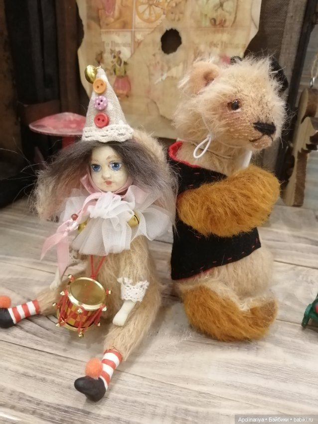 Kaspar мишка-тедди из коллекции "Винтажный цирк"