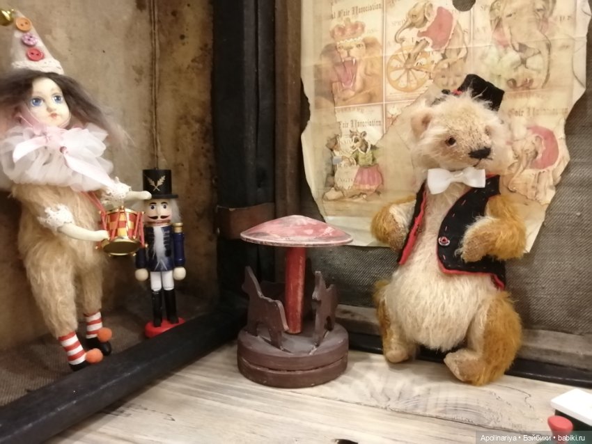 Kaspar мишка-тедди из коллекции "Винтажный цирк" (фото 5)