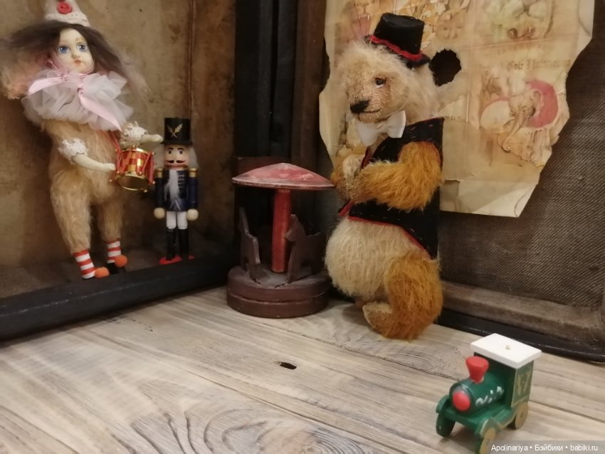 Kaspar мишка-тедди из коллекции "Винтажный цирк"