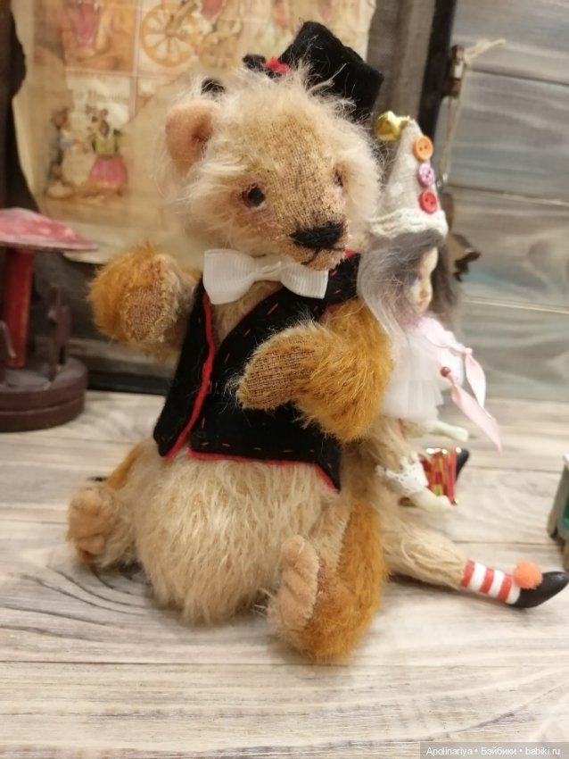 Kaspar мишка-тедди из коллекции "Винтажный цирк"