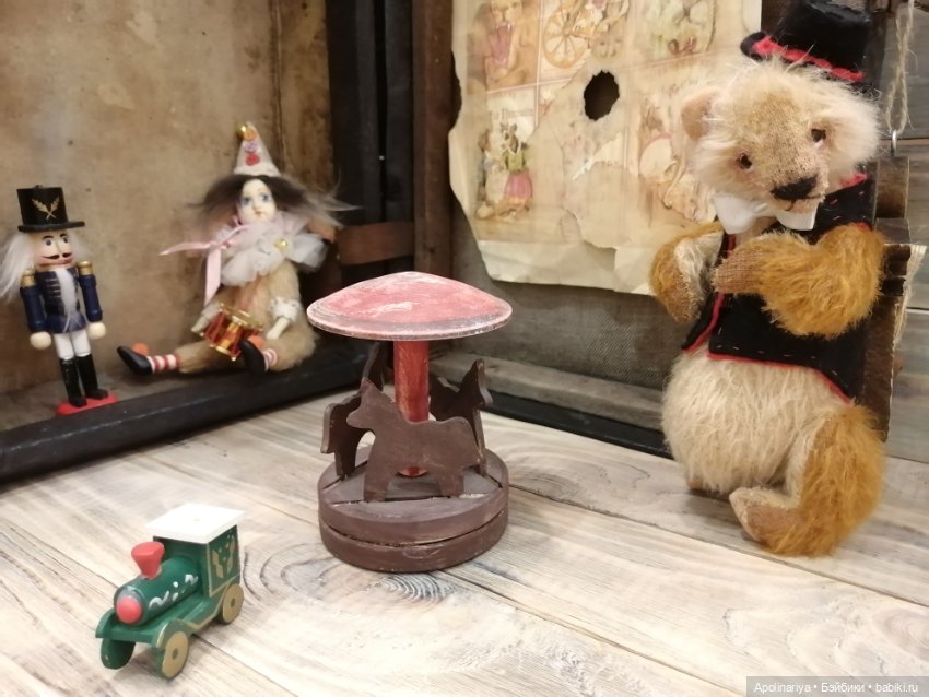 Kaspar мишка-тедди из коллекции "Винтажный цирк"