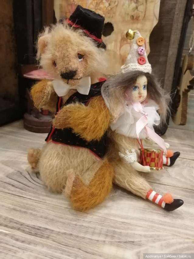 Kaspar мишка-тедди из коллекции "Винтажный цирк"