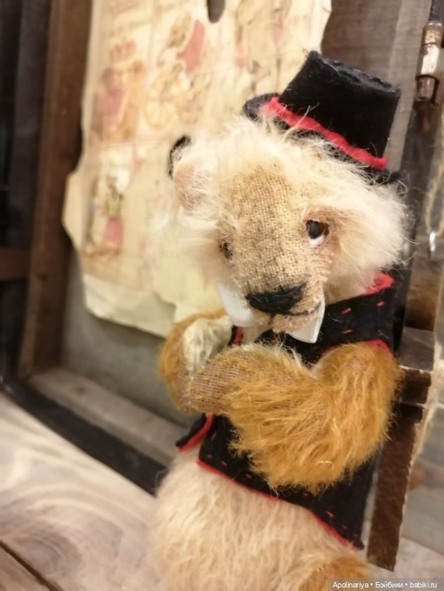 Kaspar мишка-тедди из коллекции "Винтажный цирк"