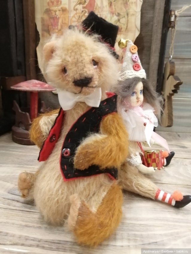 Kaspar мишка-тедди из коллекции "Винтажный цирк"