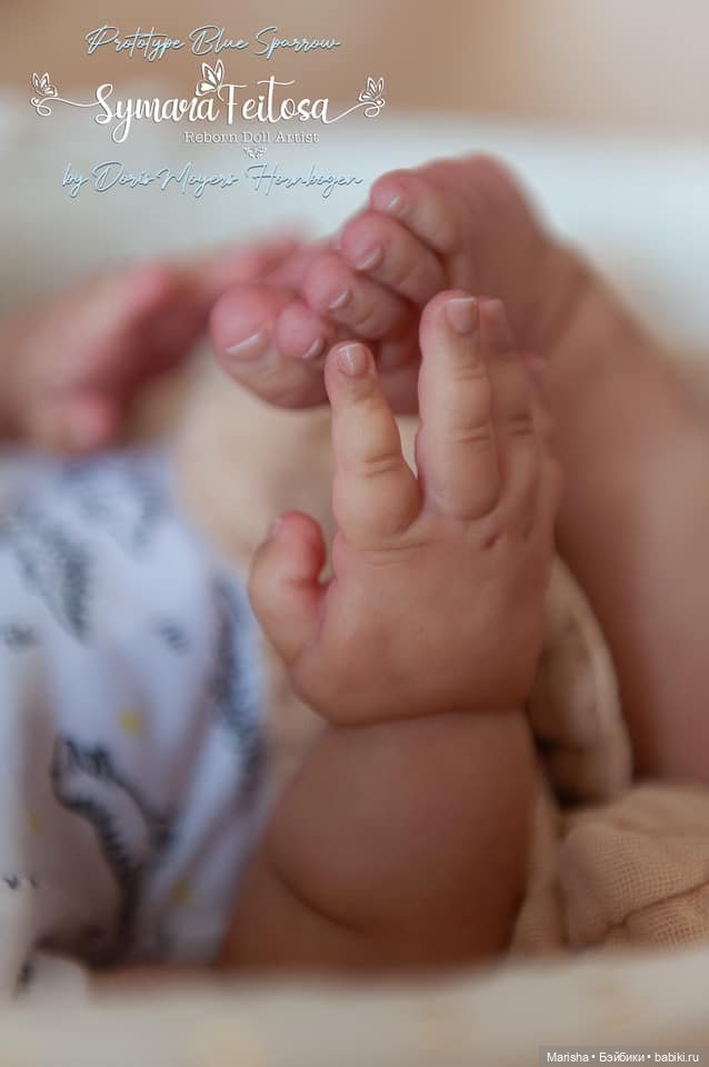 Blue Sparrow от Doris Moyers Hornbogen, автор прототипа Symara Feitosa (фото 4)