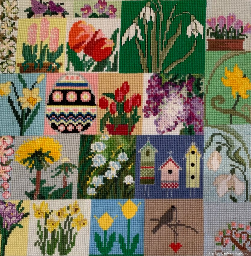 Вышивка «Четыре сезона» — Вышивка крестиком (фото 5)