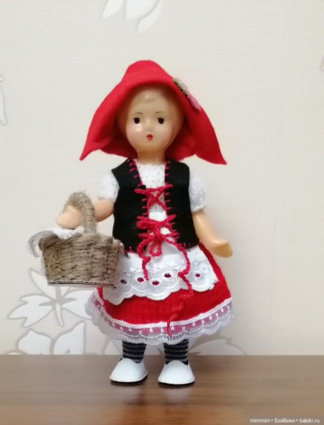 Красная шапочка — Советские винтажные куклы (СССР): Ленигрушка (фото 3)