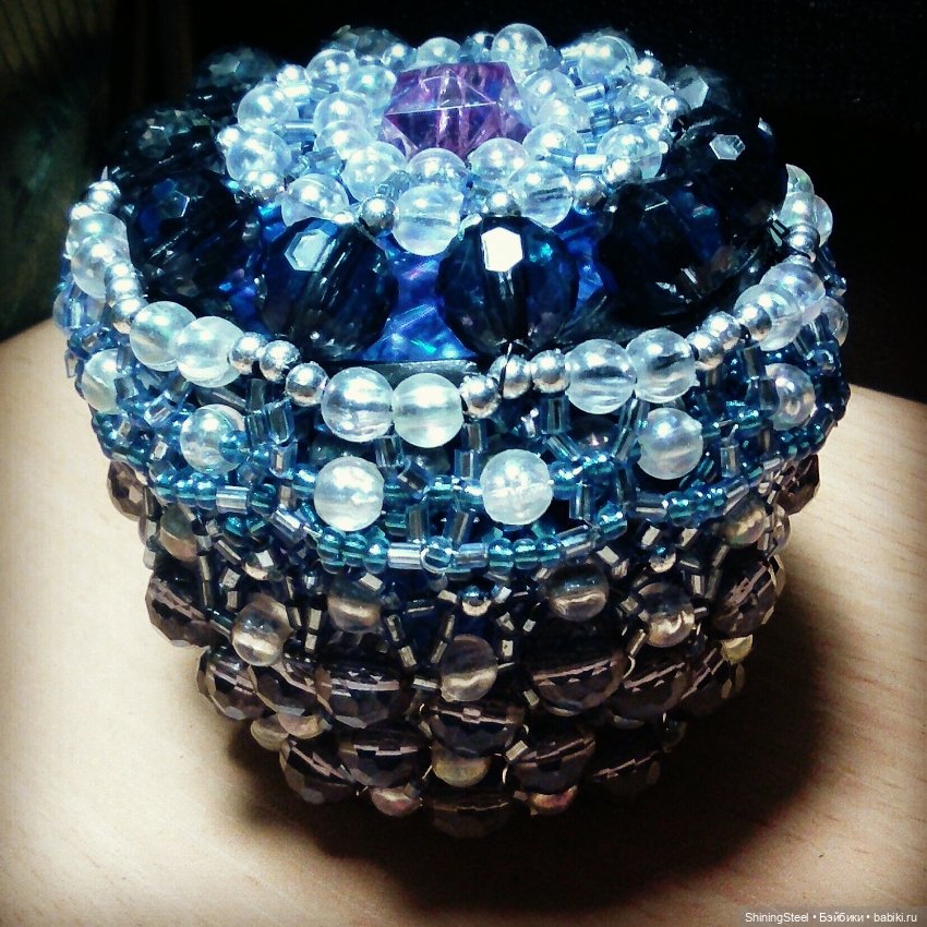 Шкатулки из бисера, и не только они) (фото 9)
