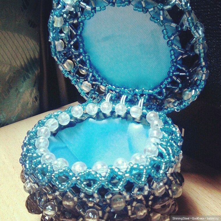 Шкатулки из бисера, и не только они) (фото 10)