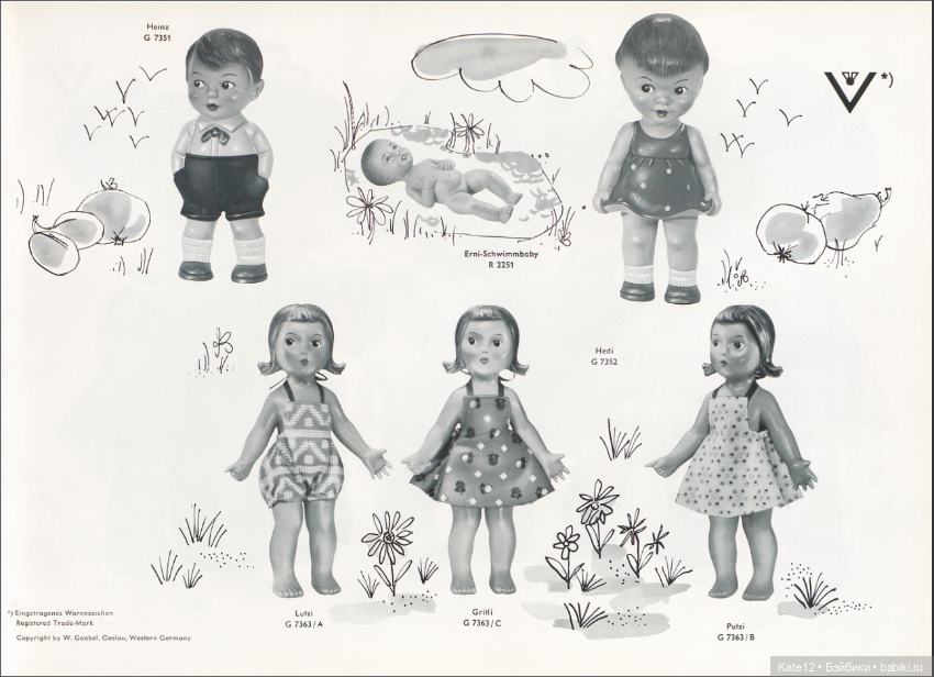 EVA HARTA от Goebel 1960 год КАТАЛОГ