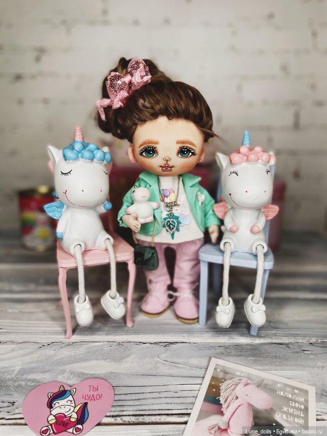 Кукла ручной работы из хлопка