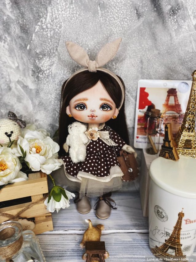 Кукла ручной работы из хлопка