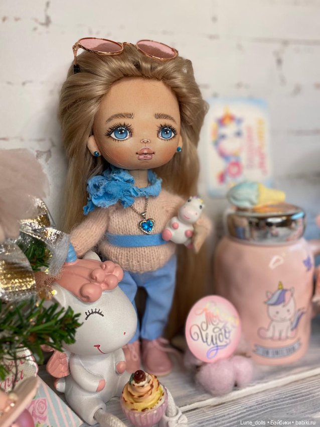 Кукла ручной работы из хлопка