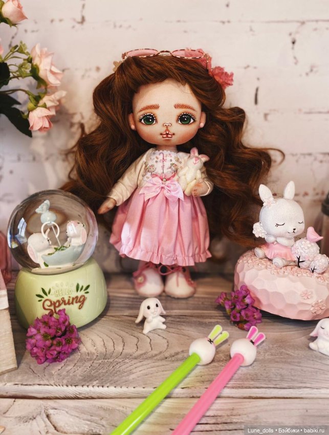 Кукла ручной работы из хлопка