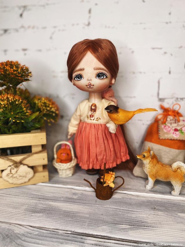 Кукла ручной работы из хлопка