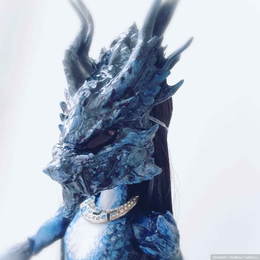 Дракон цвета ночи ООАК МХ (фото 8)