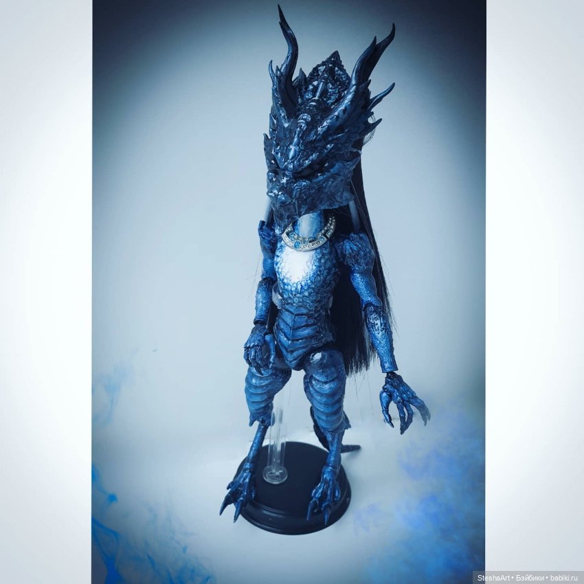 Дракон цвета ночи ООАК МХ