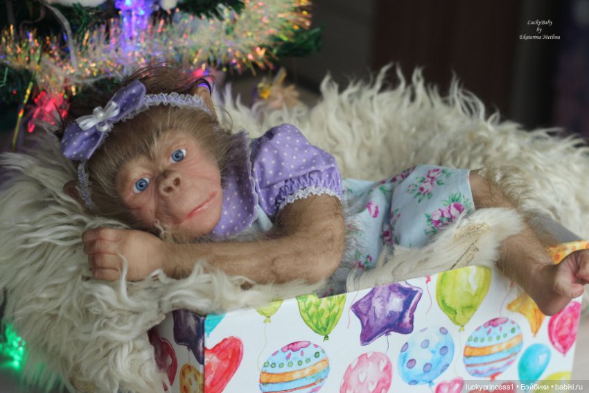 Обезьянка Чика. Молд Hillary by Jade Warner